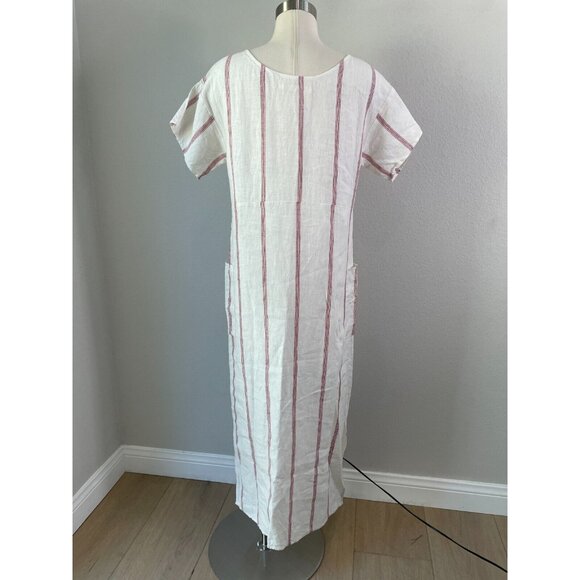 Christy Dawn White and Red Striped Dress - Picture 3 of 12